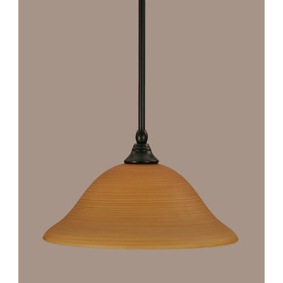 Mini-luminaire suspendu avec tige en verre Congdon