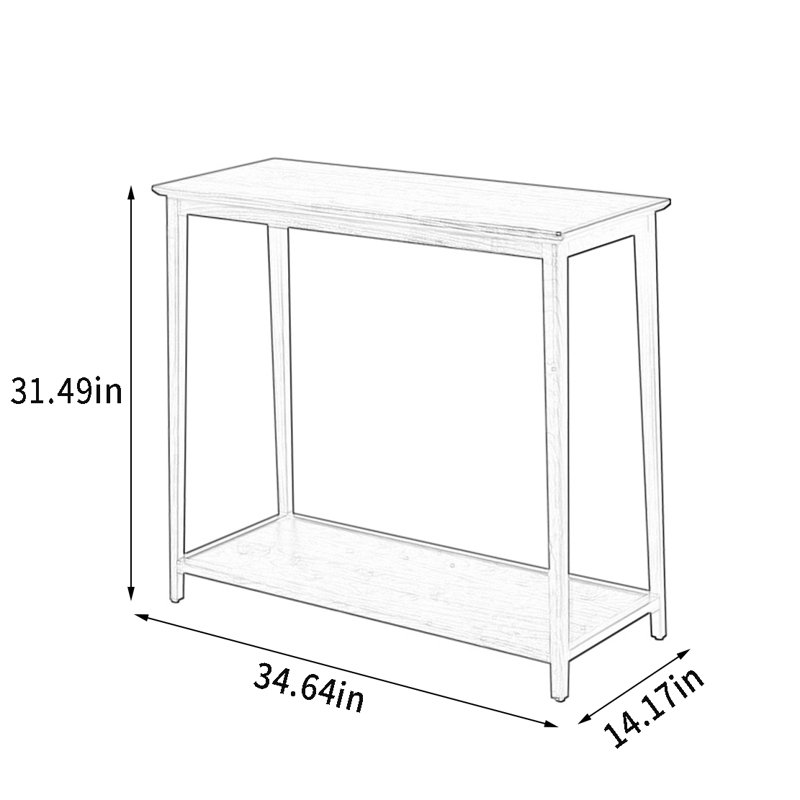 Black Walnut Solid Wood Plant Stand for Balcony