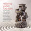 Hailey Weather Resistant Cascade Fountain with Light