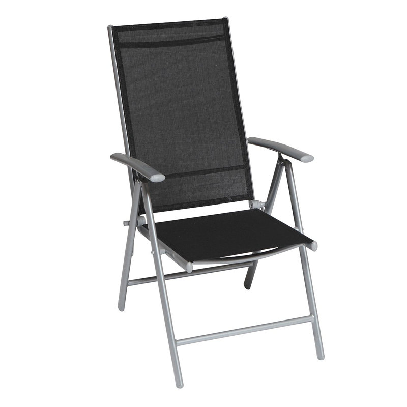 Ashmita Folding Recliner Chair, Black