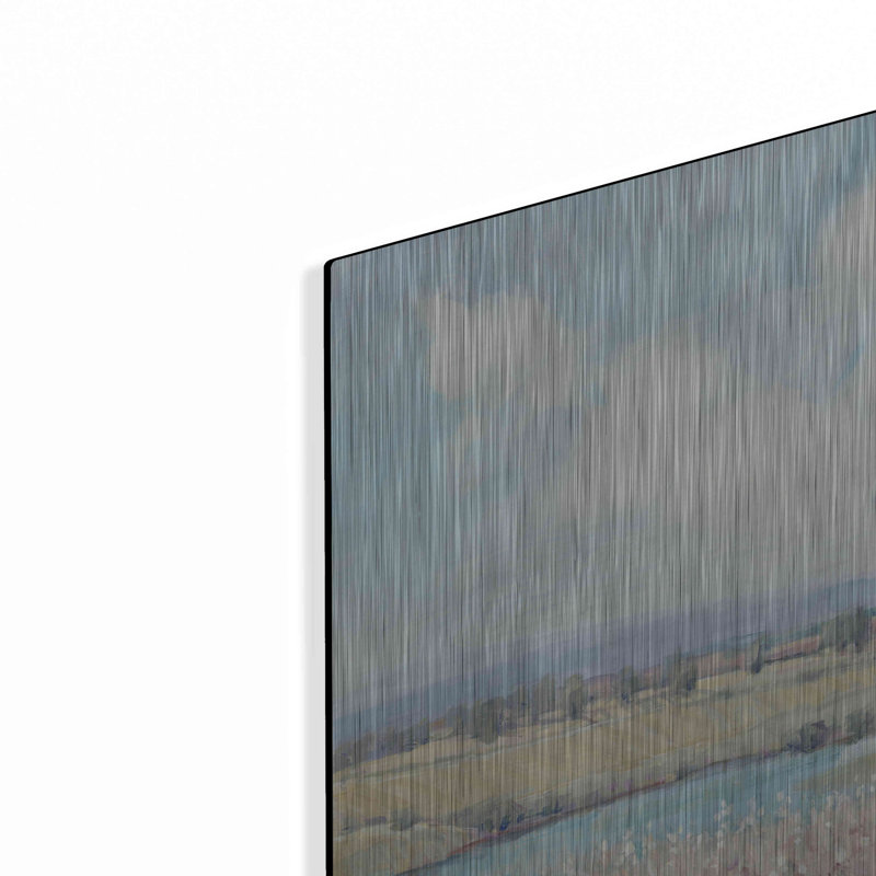 «Flowing Creek I» par Tim O'Toole, art mural en métal, 12 po x 12 po, H 12 po x l 12 po