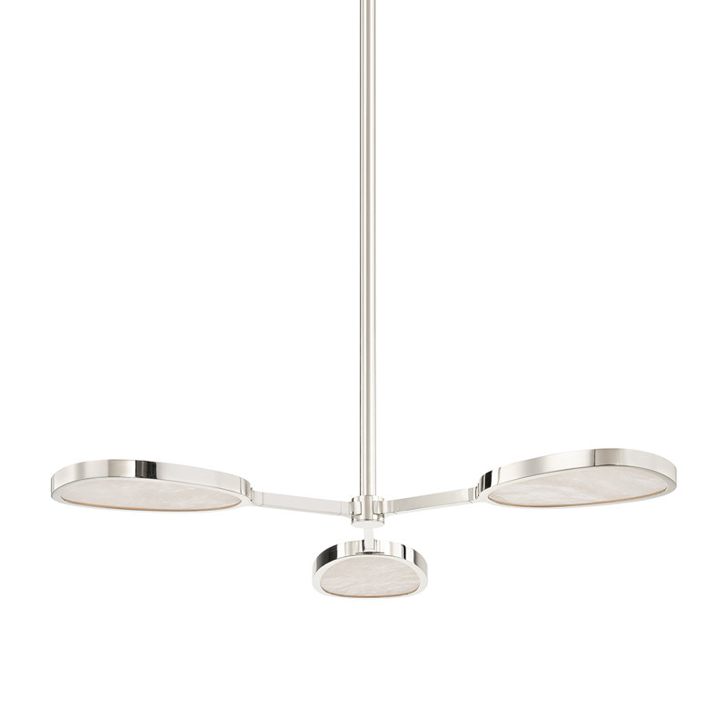Patras 3 Light Semi Flush, Burnished Nickel