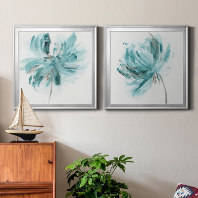 " Blue Dance I " 2 - Pieces Painting Print