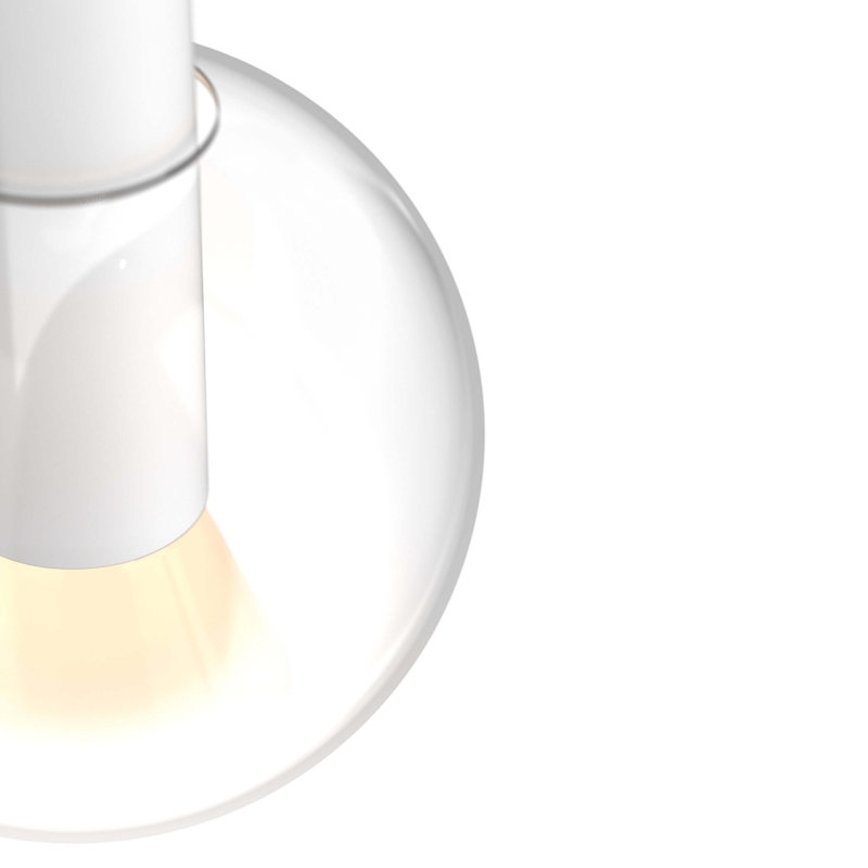 Luminaire suspendu en verre Rosson, Marbre