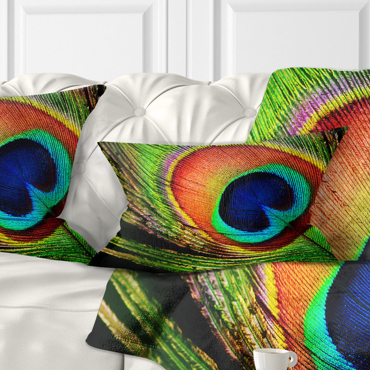 Coussin lombaire à plumes peacock photographie