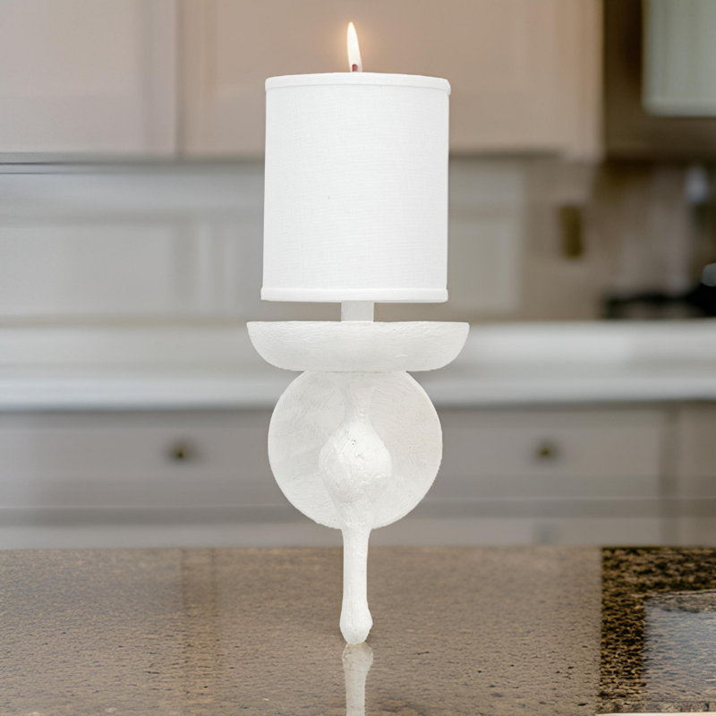 Damarrion Armed Sconce, White