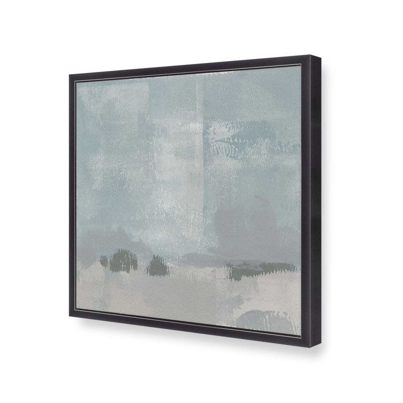 Impressions of Stillness I, H 13,75 po x l 13,75 po, Encadrement ouvert, zinc vieilli