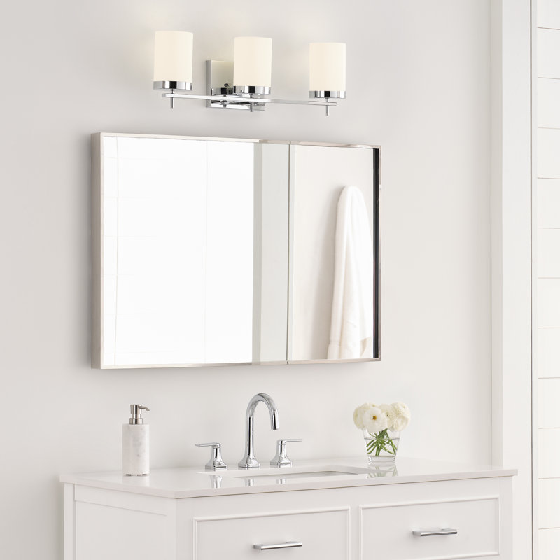 Dimmable Vanity Light, 3, No, Chrome
