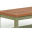 Table basse Coastal 48 pouces, finition deux tons, bois de peuplier, placages, sans assemblage, une tablette inférieure, cinq roulettes pour la table d'appoint décorative avec sauge et bois fruitier massif, assemblage requis,