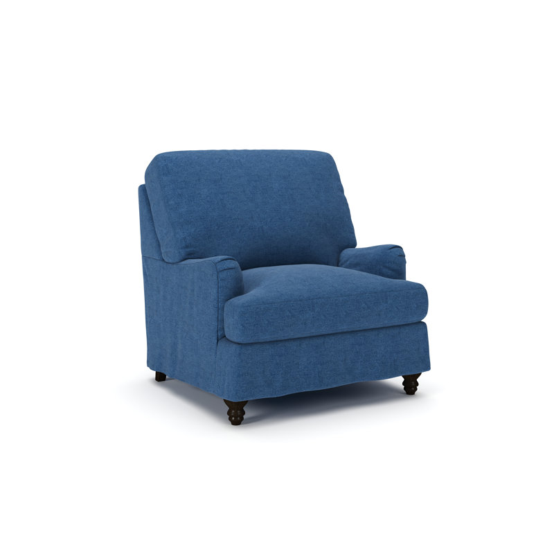 Walters Slipcovered Chair, Classic Indigo Denim