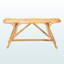 Banc bohème moderne en rotin brun naturel H 17,83 po x l 38,33 po x P 14,84 po Zaria