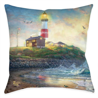 Coussin décoratif Thomas Kinkade Light of Hope