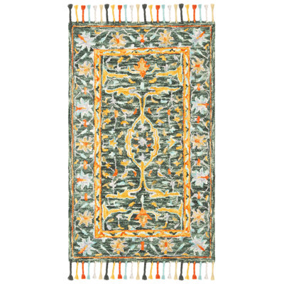 Vahakn Hand Tufted Wool Oriental Rug