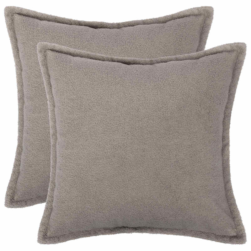 Dark Grey Cushion Cover, Square 70cm, Light Grey