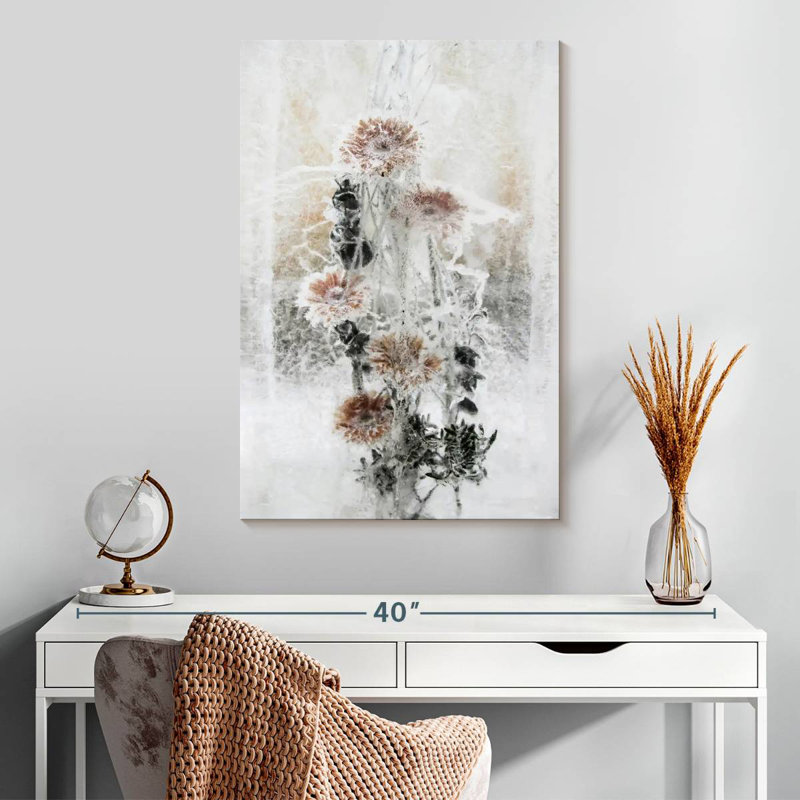 Harnek fleurs d'hiver, H 30 po x l 20 po