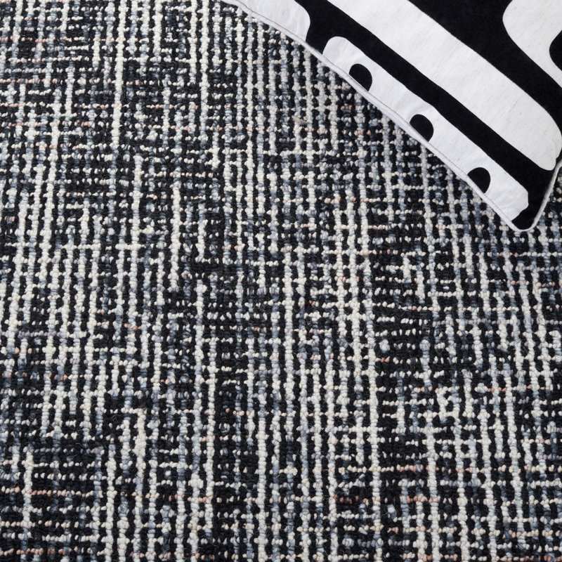 Tapis en laine touffeté à la main Farhat, Rond 8 pi
