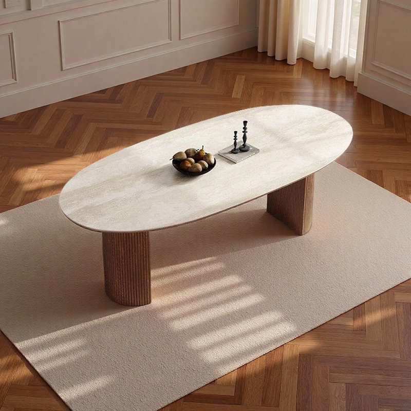 Table de salle à manger élégante et exquise, H 29,52 po x L 70,86 po x l 31,49 po