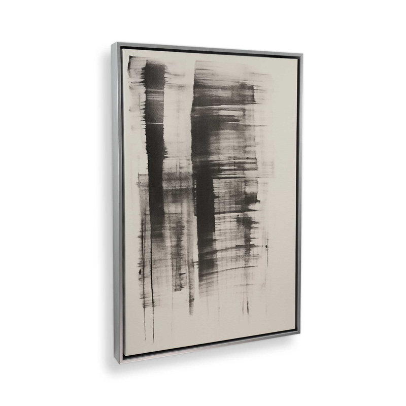 Toile roulée Hazy Shade Whimsy I, H 30,75 po x l 20,75 po x P 1,75 po, Cadre flottant en chrome poli