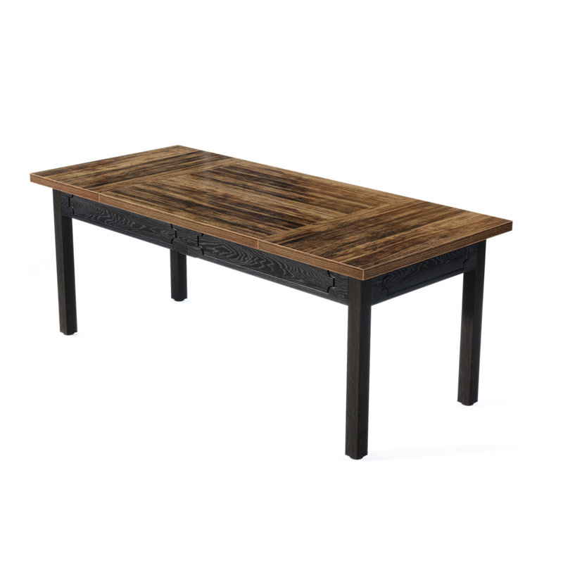  Bureau de direction de 63 pouces avec un bureau en bois épais