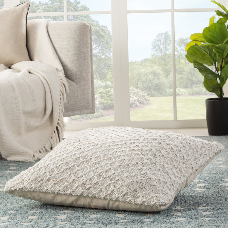 Housse de coussin Jaipur Living Essence, Crème