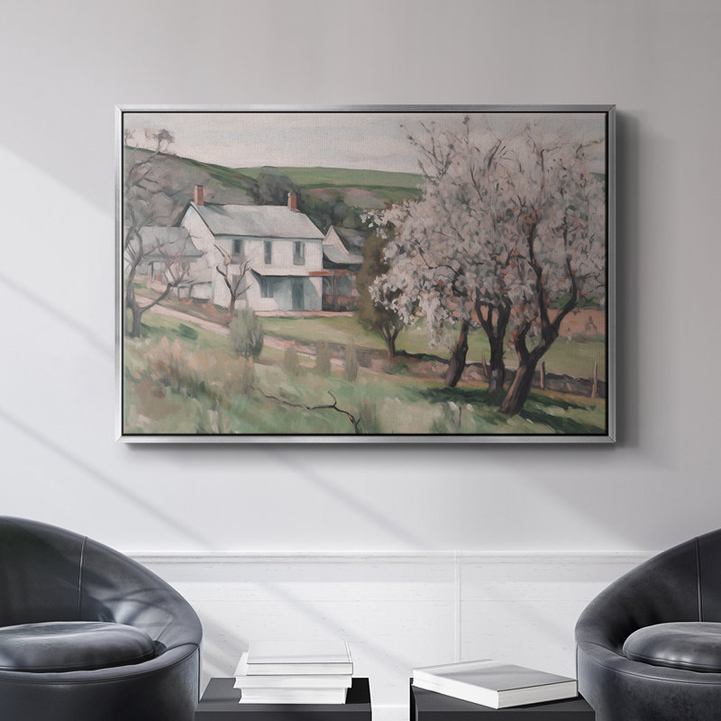"Vintage Landscape -IV" sur toile, H 27 po x l 41 po