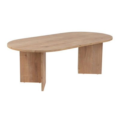 Chrisina Modern Coffee Table, Sapphire Oak, 46.9 x 15.7 x 23.6 inches | 100% Melamine Coated Particle Board, Thickness: 0.7 inches | Scandinavian Design, Elegant & Functional for Living Room, Durable & Stylish