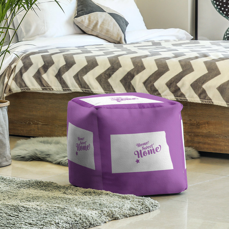 Repose-pieds à cubes bismarck the home, Violet