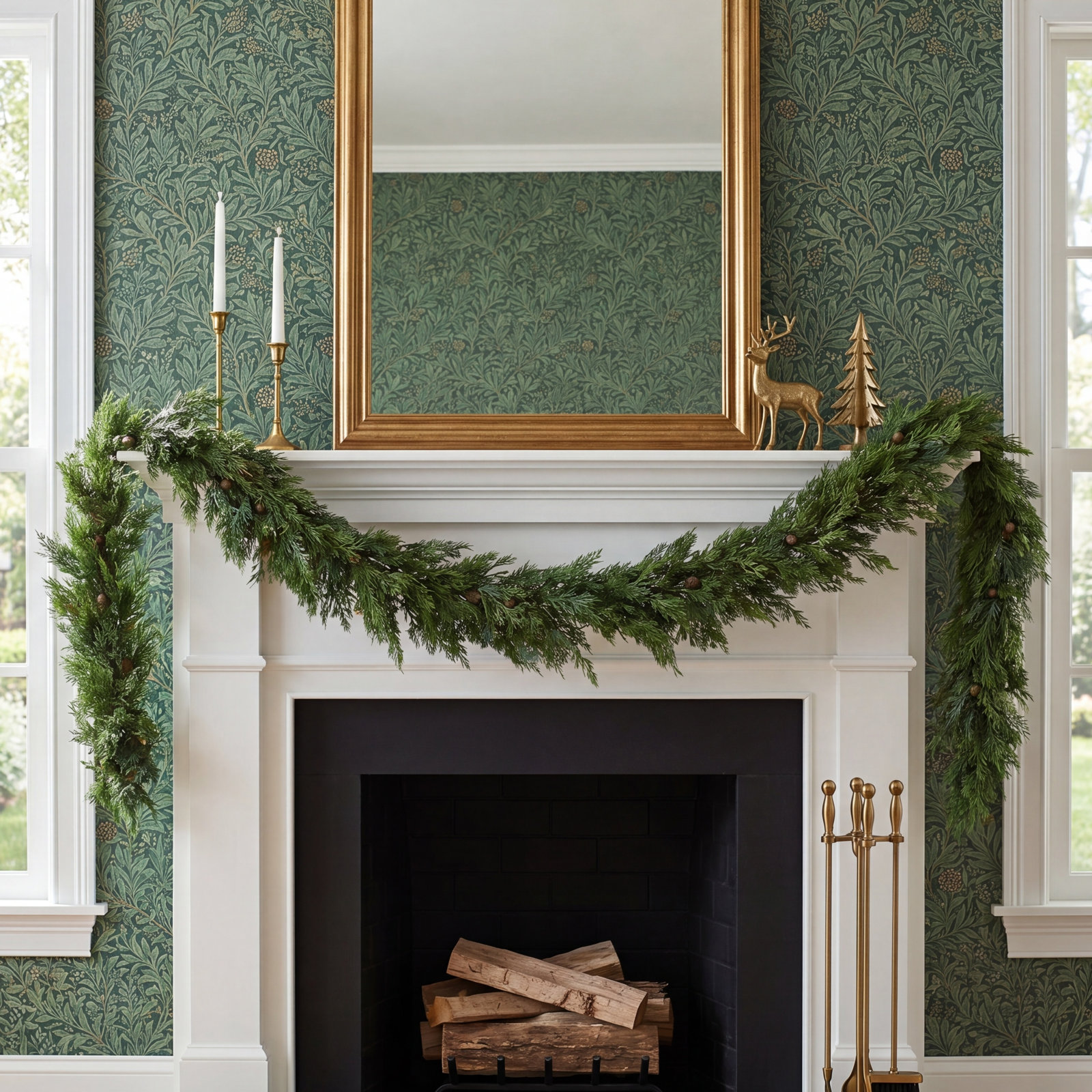 80" Cedar Thanksgiving Garland