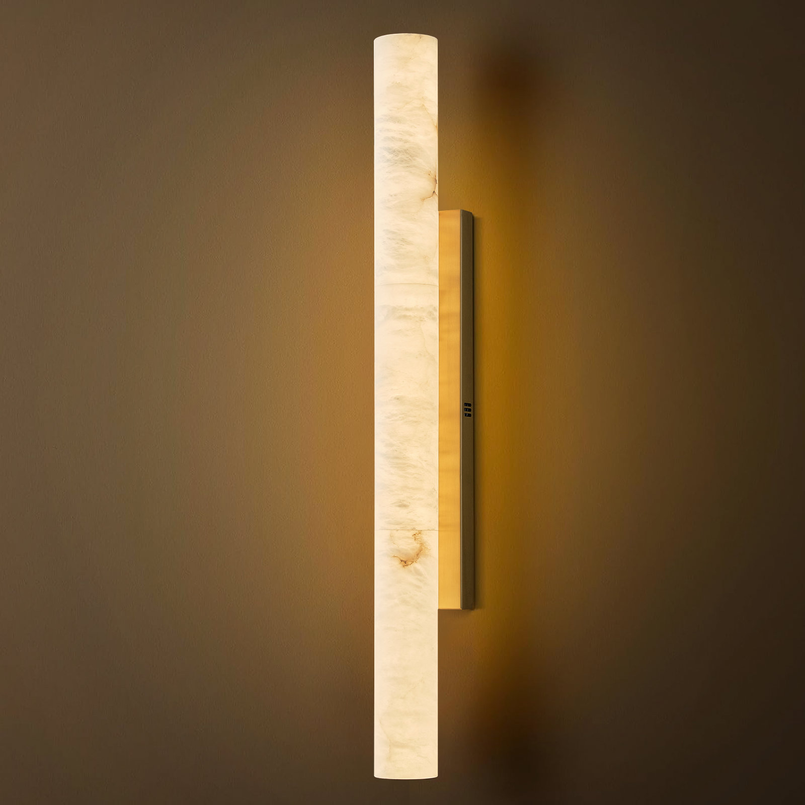 Dimmable LED Wall Mounted Wall Alabaster Sconce with Alabaster Shade