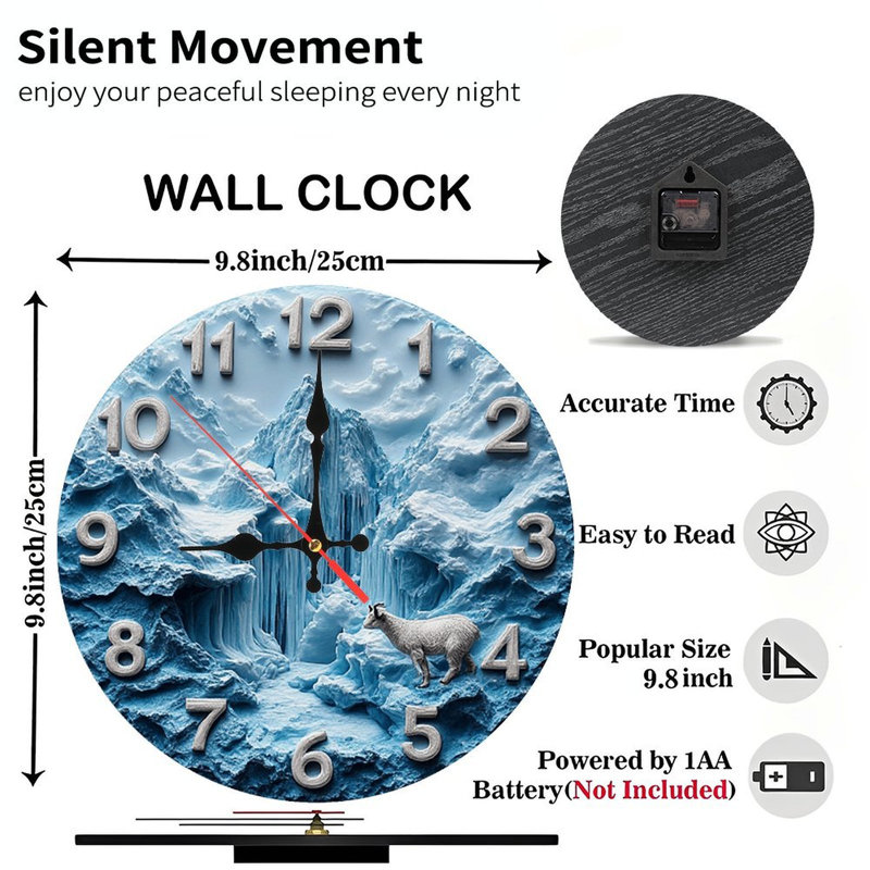 Horloge murale colorée