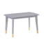 Ensemble de table et de chaises pour enfants, ensemble de 5 pièces à finition grise-885090041