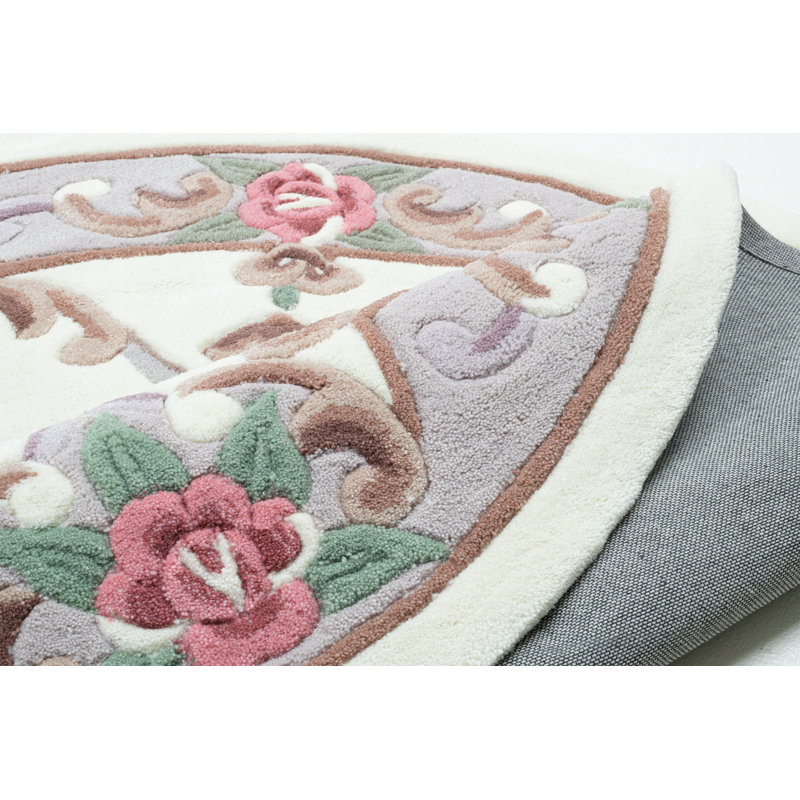 Costilla Floral Hand Woven Area Rug, Round 190cm
