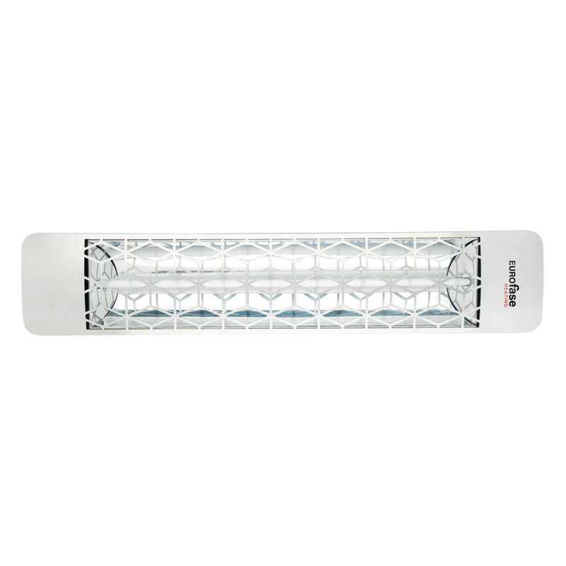 Chauffe-terrasse électrique à élément simple 39 watts Eurofase 2000 Watts, Acier Inoxydable