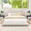 Lit plateforme tapissier avec tête de lit Cozy Chic-175052468-175052465