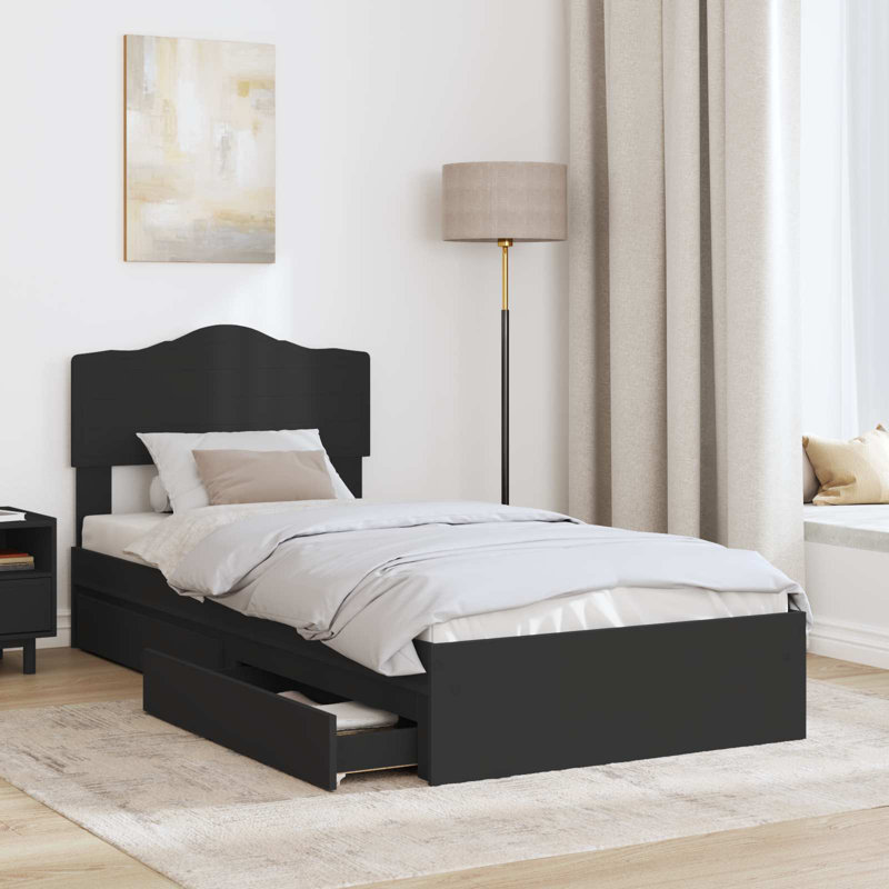 Bed, Single (3'), Black