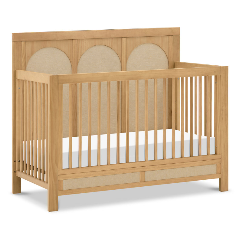Eloise Honey and Sand Eco-Weave 4-in-1 Convertible Crib