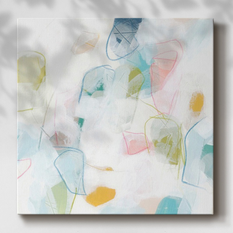 Toile tendue avec palette IV, H 8 po x l 8 po x P 1,5 po