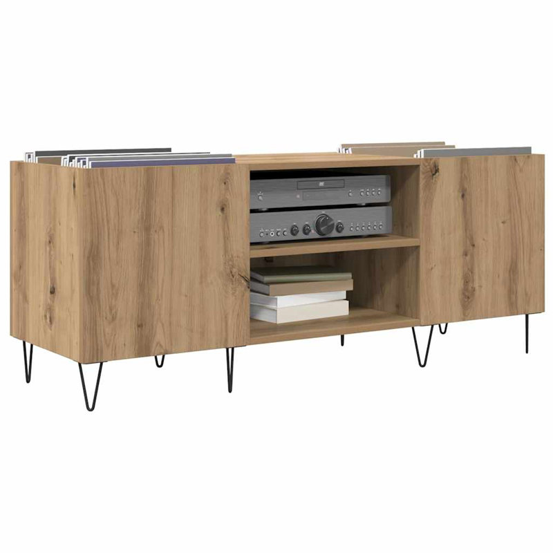 121cm Sideboard, Black/Artisan Oak