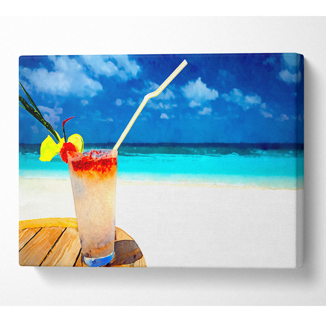 Tropical Cocktail - Kunstdrucke auf Leinwand - Wrapped Canvas