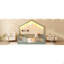 Grand lit plateforme tapissier avec pieds en bois, noir-1203519901