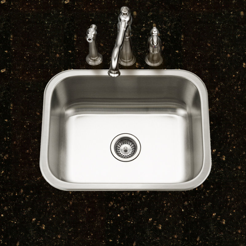 Évier de cuisine avec grille d'évier L 23,19 po x l 17,94 po Belleo