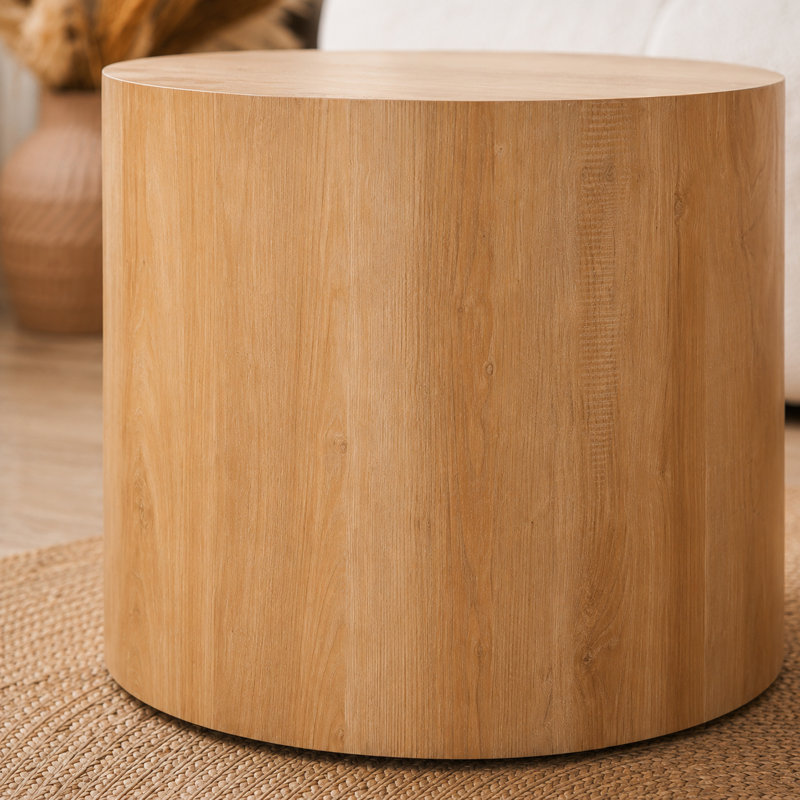 Table basse gigogne 2 pièces, 15.16" H x 18.9" L x 18.9" W, Light Oak