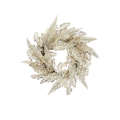 24" Linen Fern Wreath