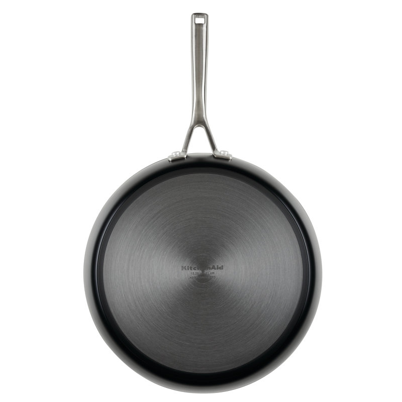 KitchenAid Hard Anodized Ceramic Nonstick Frying Pan / Skillet, Matte Black, 12.25" W