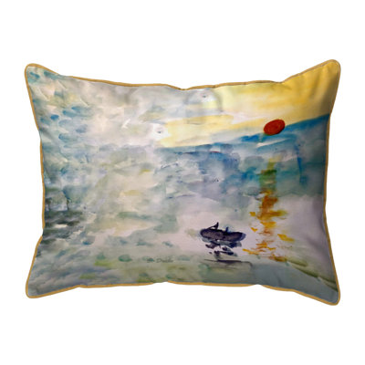 Abstract Sunset Indoor/Outdoor Pillow