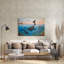  «Lets Play With The Dolphins». par Maria Laura Bratoz, art mural en verre acrylique, 36 po x 24 po-359182552