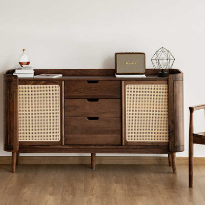 Nordic style light luxury retro sideboard