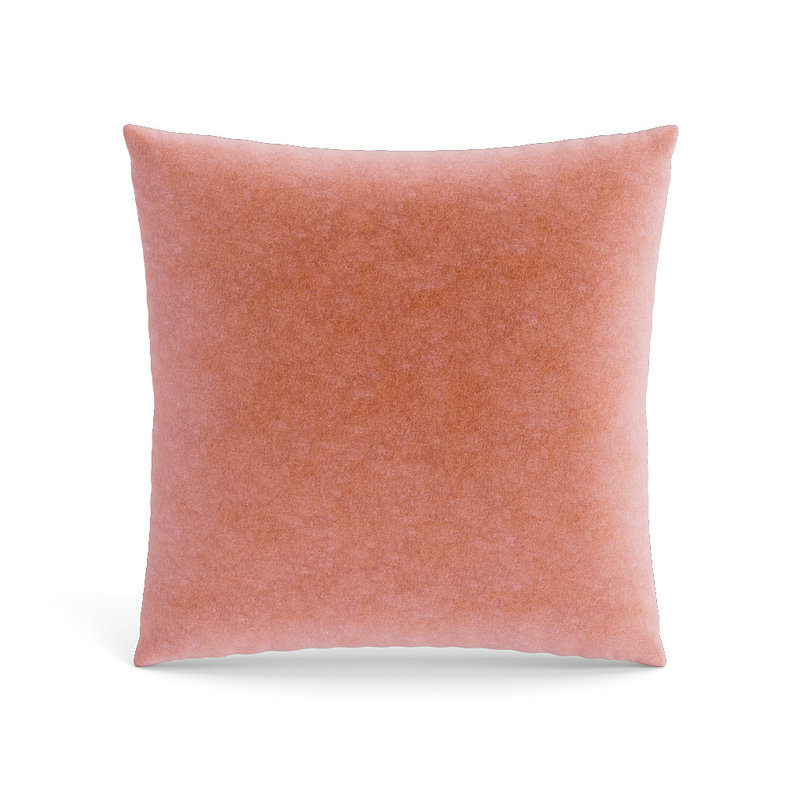 Fresco Polyester Blend Throw Square Pillow Cover, Rhubarb