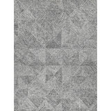 Caprice Wool Geometric Area Rug in Gray