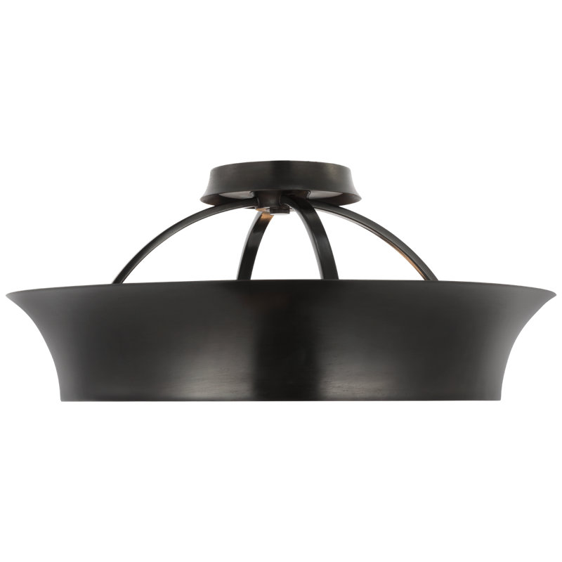 Garland 2 - Light LED Semi Flush Mount, Polished Nickel, 3.75" H x 20" W x 20" D, Polished Nickel